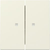 Gira Wippe zweifach mit Kontrollfenster weiß, Retail