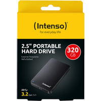 Intenso Portable HDD 2.5" 320 GB Generalüberholt, Externe Festplatte schwarz, Refurbished