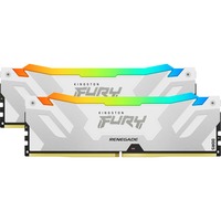 Kingston FURY DIMM 32 GB DDR5-7600 (2x 16 GB) Dual-Kit, Arbeitsspeicher weiß, KF576C38RWAK2-32, Renegade RGB XMP, INTEL XMP