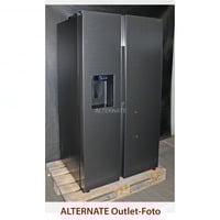 SAMSUNG RS64DG5303B1EF, Side-by-Side edelstahl (dunkel)/silber, AI Energy Mode, All-round Cooling, Wassertank