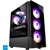 Thermaltake Toughline Liquid V200i Black, Gaming-PC schwarz/transparent, Windows 11 Home 64-Bit