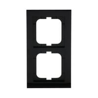 Busch-Jaeger Rahmen zwei fach schwarz, Retail