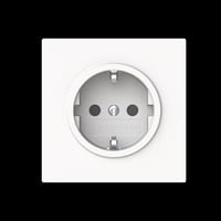 Busch-Jaeger Schutzkontaktsteckdose mit erhöhtem Berührungsschutz weiß, Retail