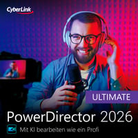 CyberLink PowerDirector 2026 Ultimate, Multimedia-Software Deutsch