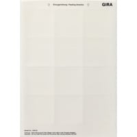 Gira Beschriftungsbogen aus PET-Folie 62 x 62 Millimeter Retail