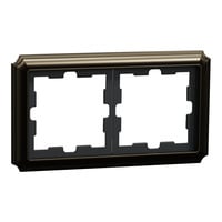 Merten D-Antik Metallrahmen 2-fach Rahmen aus Metall Retail