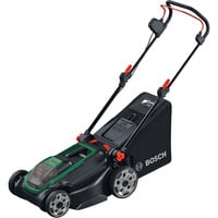 Bosch Heimwerken & Garten Akku-Rasenmäher Rotak18V2-43, 36 Volt (2x18V) grün/schwarz, 2x Li-Ionen Akku 4,0Ah, POWER FOR ALL ALLIANCE