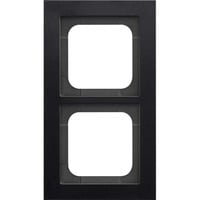 Busch-Jaeger Abdeckrahmen 1722-275, Abdeckung schwarz, Retail