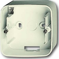 Busch-Jaeger Aufputzgehäuse eine Einheit weiß, Retail