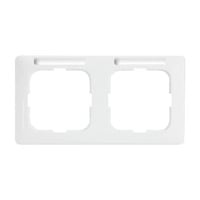 4011395969472 - BJ Reflex SI Linear Rahmen 1732NSKA-214 mit Schriftfeld 2fach alpinweiss waag