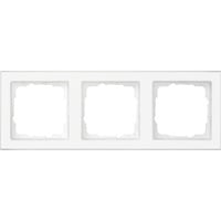 Gira Abdeckrahmen dreifach Rahmen durchgängig beschreibbar bruchsicher weiß, Retail