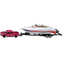 SIKU 2568 SUPER Ford F150 mit Motorboot, Modellfahrzeug 