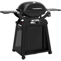 Weber Gasgrill Q 2200N mit Premium-Rollwagen schwarz, 4,10 kW, mit Seitentischen
