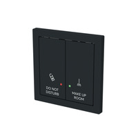 0 Wippe zwei-fach mit Bedruckung Do Not Disturb Make Up Room schwarz, Retail