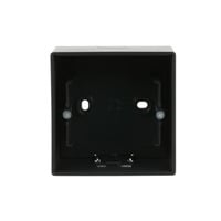 Busch-Jaeger Aufputz-Gehäuse einfach zur Aufnahme von Einsätzen, Zentralscheiben und Abdeckrahmen schwarz (matt), Retail