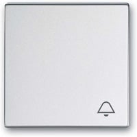 Busch-Jaeger Wippe mit Aufdruck mit Symbol Klingel aluminium, Retail