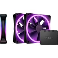 NZXT F120 RGB DUO Triple 120x120x25, Gehäuselüfter schwarz, 3er Pack, inkl. RGB-Controller