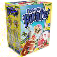 TOMY Pop Up Pirate Actionspiel für 2 bis 4 Spieler ab 4 Jahren, Brettspiel 
