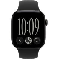 Apple Watch Series 12, Smartwatch schwarz, Aluminium, 42 mm, Sportarmband schwarz S/M