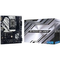 Biostar B760A-SILVER, Mainboard dunkelgrau/silber