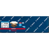 Bosch Professional Expert M480 Netzstruktur-Schleifblatt 115 x 230mm, K320 50 Stück, für Schwingschleifer