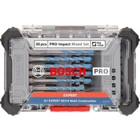 Bosch Professional PRO Impact Mixed Bit-Set, 35-teilig, Bohrer- & Bit-Satz Schrauberbits und Multi Construction Bohrer