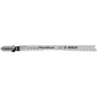 Bosch Stichsägeblatt T 308 BOF Extra-Clean for Hard Wood, 117mm silber, 5 Stück