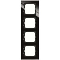 Busch-Jaeger Abdeckrahmen 4-fach, Abdeckung schwarz, Retail