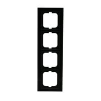 Busch-Jaeger Abdeckrahmen 4-fach, Abdeckung schwarz, Retail
