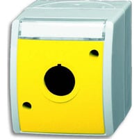 Busch-Jaeger Leergehäuse alpine weiß gelb, Retail