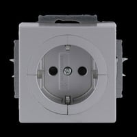 Busch-Jaeger Objektsteckdose Typ 20 EUAB-83 aluminium, Retail