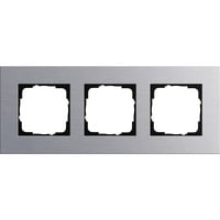 Gira Abdeckrahmen 3-fach, Abdeckung aluminium, Retail