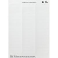 Gira Beschriftungsbogen 15,8 x 67 Millimeter weiß, Retail