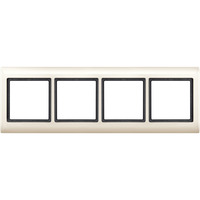 Merten Rahmen vierfach waagerecht und senkrecht weiß, Retail