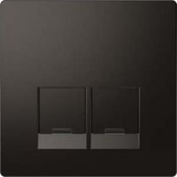 Merten Zentralplatte mit integrierten Verschlussschiebern aus Thermoplast lackiert anthrazit, Retail