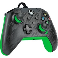 PDP Wired Controller - Neon Carbon, Gamepad anthrazit/grün, für Xbox Series X|S, Xbox One, PC