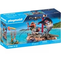 PLAYMOBIL 71794 Pirates Schatzbergung auf Piratenfloss, Konstruktionsspielzeug 