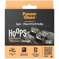  PanzerGlass Hoops Titanium, Schutzfolie titan, iPhone 15 Pro / 15 Max