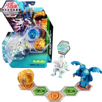 Spin Master Bakugan Evolutions Starter Pack mit 3 Bakugan, Geschicklichkeitsspiel Ultra Haos Howlkor, Basic Aurelus Trox, Basic Aquos Pegatrix