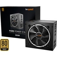 be quiet! Pure Power 12M 550W, PC-Netzteil schwarz, 3x PCIe, Kabel-Management, 550 Watt