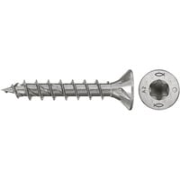 fischer Spanplattenschraube PowerFast II 4,0x30 Senkkopf TX 200 Stück, mit Vollgewinde, Edelstahl A2