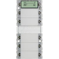 0 Tastsensor Drei Plus fünffach für KNX mit Inbetriebnahme-Wippe Retail