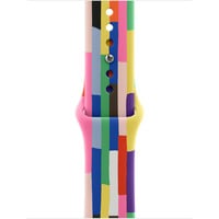 Apple 42 mm Sportarmband Pride Edition, Uhrenarmband mehrfarbig, Größe S/M