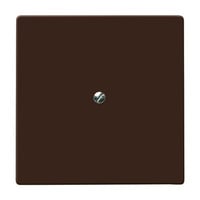 Busch-Jaeger Blindzentralscheibe mit Tragring, Blende braun, Retail