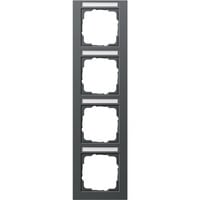 Gira Abdeckrahmen vierfach, Abdeckung anthrazit, Retail