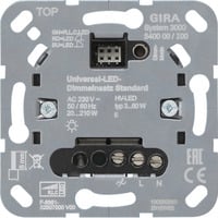 Gira Universal-LED-Dimmeinsatz Standard, Schalten und Dimmen von LED- und Halogenlampen, Dimmer Retail
