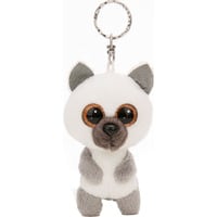 NICI GLUBSCHIS Schlüsselanhänger Lemur King Lou, Schlüsselring weiß