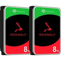 Seagate IronWolf NAS 2 x 8 TB Bundle, Festplatte SATA 6 GB/s, 3,5", 2er Bundle