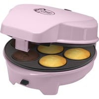 Bestron 3-in-1 Cakemaker ASW238P, Muffin Maker rosa