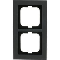 Busch-Jaeger Abdeckrahmen 2-fach, Abdeckung grau, Retail